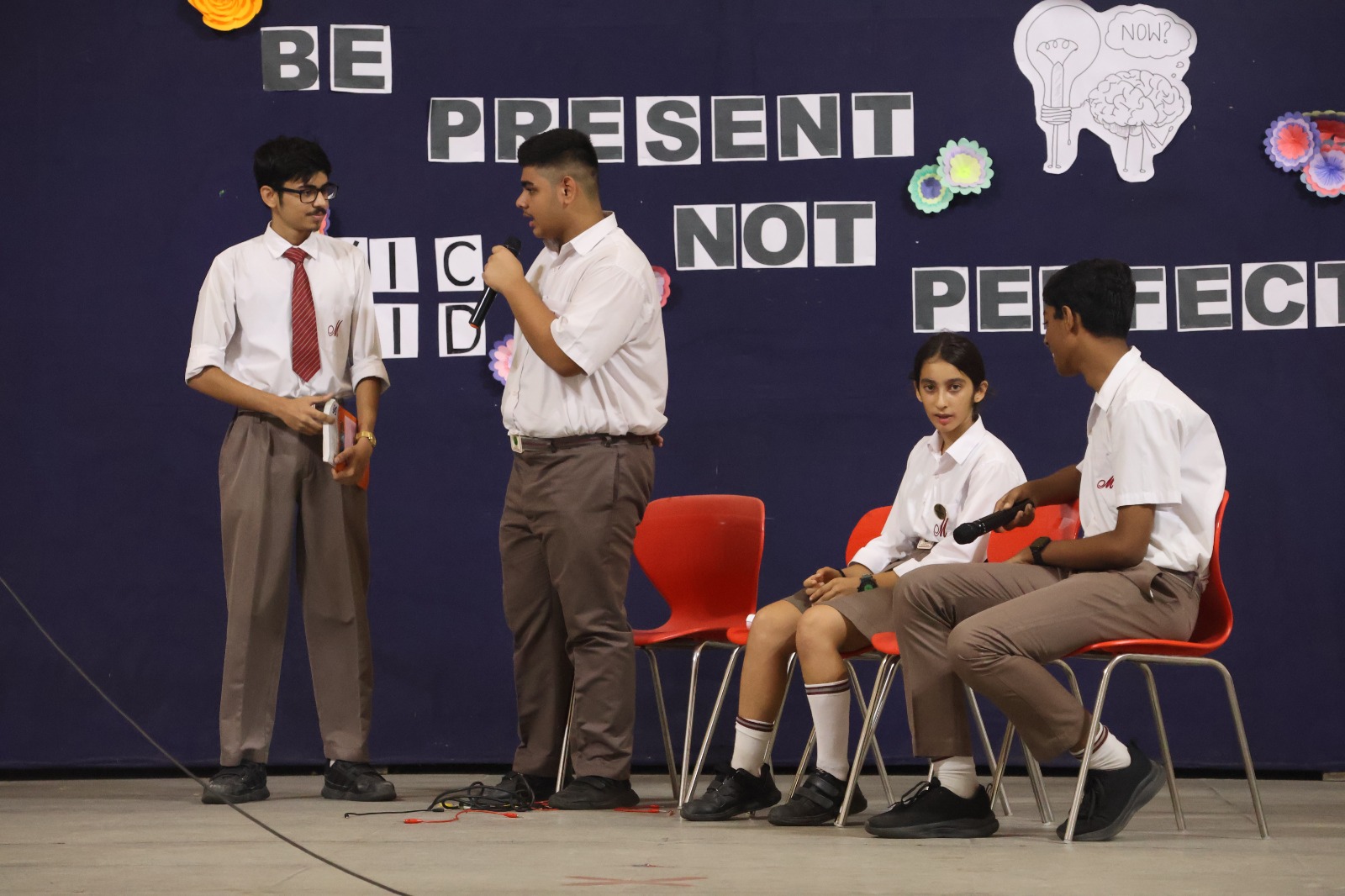Beyond Perfection: Class XI C & D's Inspiring Assembly